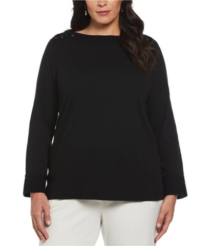 Laced Knit Blouse