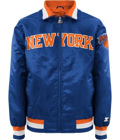 New York Knicks Satin Varsity Jacket