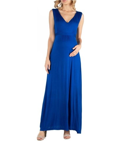 Solid Belted Maxi Dress
