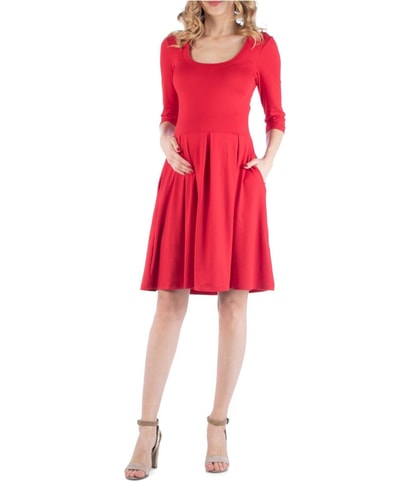 Maternity Fit & Flare Dress