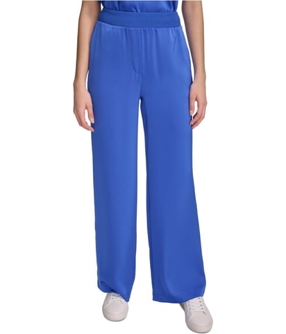 Waist Band Wide Leg Casual Pants