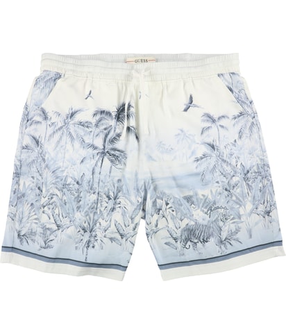 Tropical Print Casual Bermuda Shorts