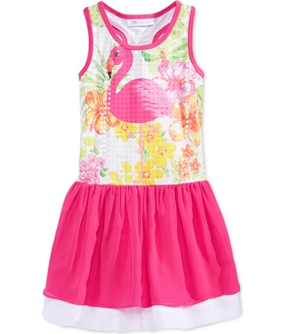 Tropical Racerback Tank Dress