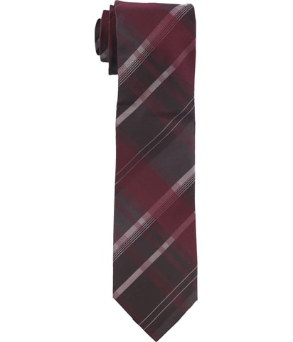 Layer Grid Plaid Self-tied Necktie