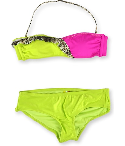 Brazilian Ruffle Ruched 2 Piece Bikini