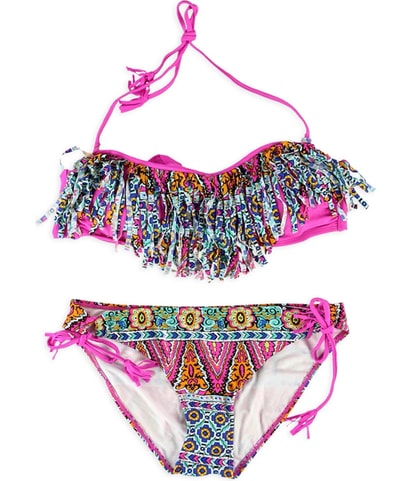 Printed Fringe 2 Piece Bandeau
