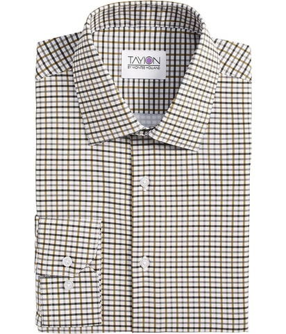 Plaid Button Down Dress Shirt