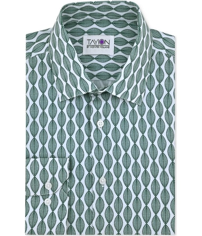 Printed Button Down Dress Shirt