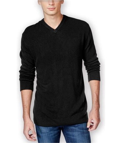 Solid Textured Chest Pullover Sweater