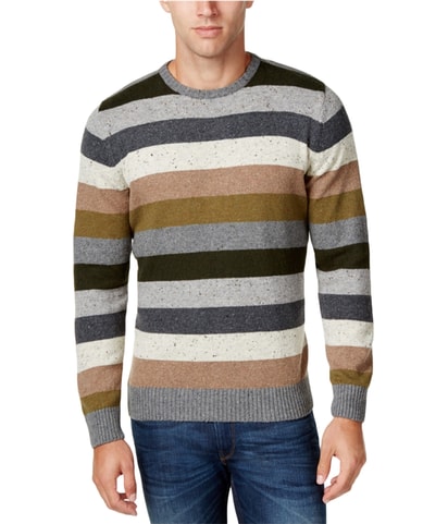 Textured Stripe Pullover Sweater