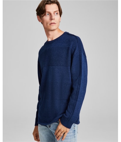Textured Stripe Knit Sweater