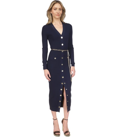 Michael Kors Belted Midi Dress