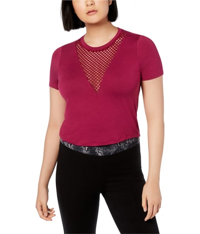 Mesh Insert Basic T-Shirt