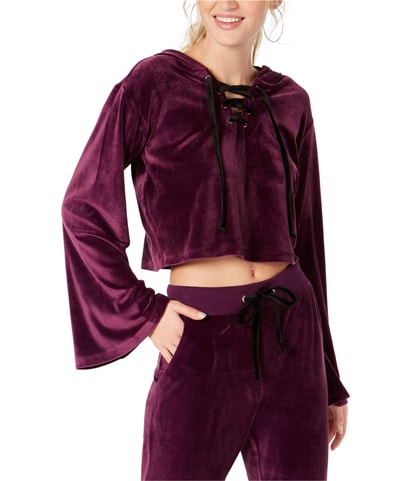Velour Hoodie Sweatshirt