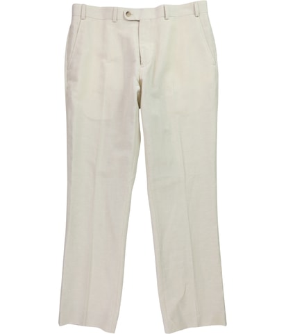 Linen Suit Straight Leg Slacks Dress Pants