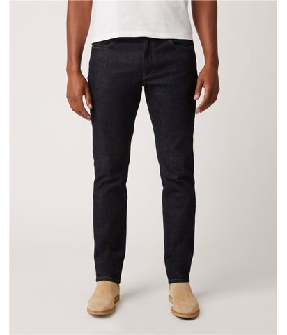Dark Wash Tapered Slim Jeans