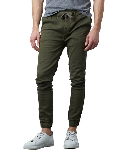 Drawstring Slim Fit Casual Chino Pants