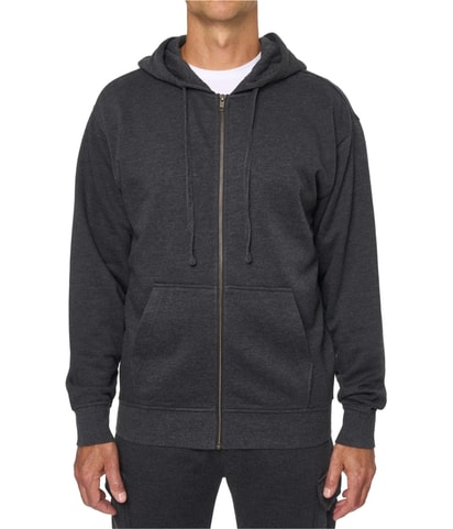 Burnout Fleece Zip-Front Hoodie Sweatshirt