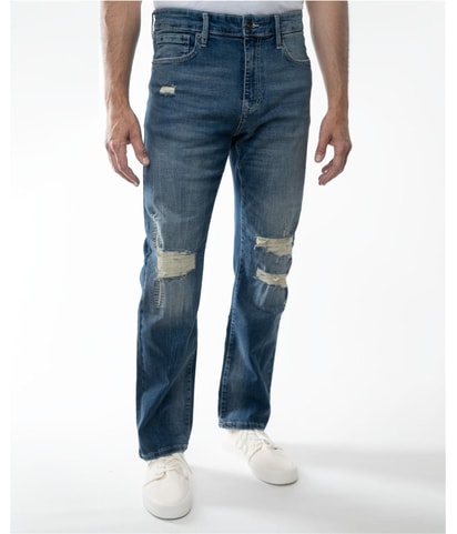Distressed Regular Straight Leg Jeans