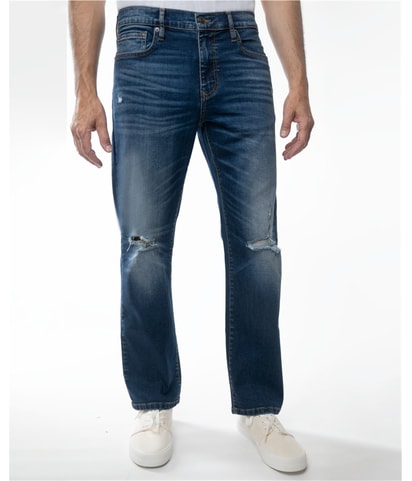 Distressed Regular Straight Leg Jeans