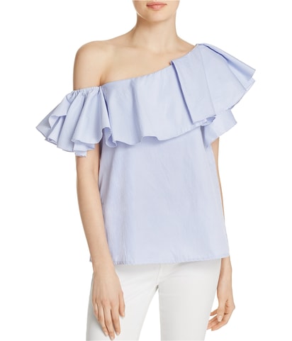 Ruffle One Shoulder Blouse