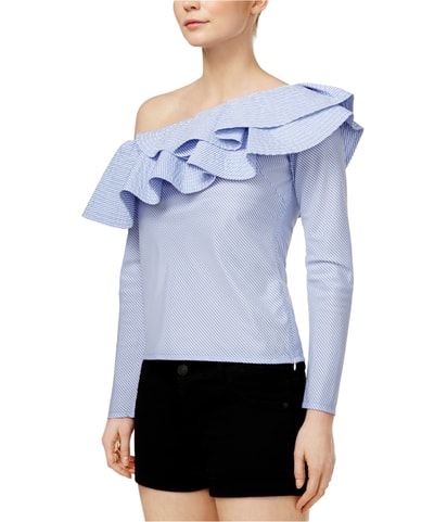 Gemma One-Shoulder Ruffled One Shoulder Blouse