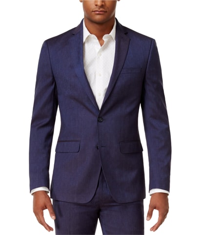 Chambray Two Button Blazer Jacket