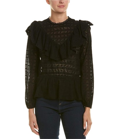 Crocheted Ruffled Blouse