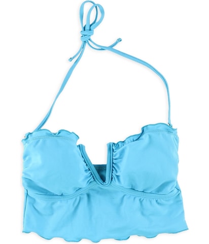 Scalloped Bandeau Swim Top