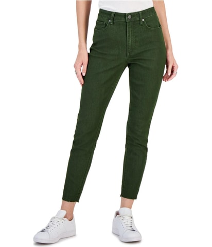 Perfect Left Cut Hem Regular Straight Leg Jeans