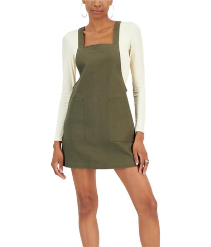 Pullover Overalls Pinafore Dress
