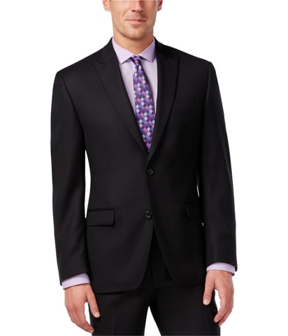Big & Tall Texture Two Button Blazer Jacket