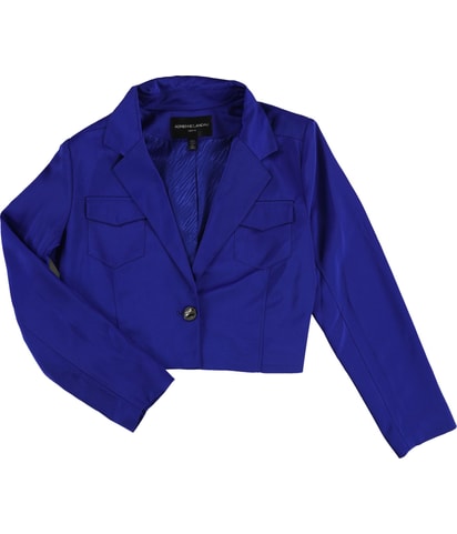 Flap-Pocket One Button Blazer Jacket