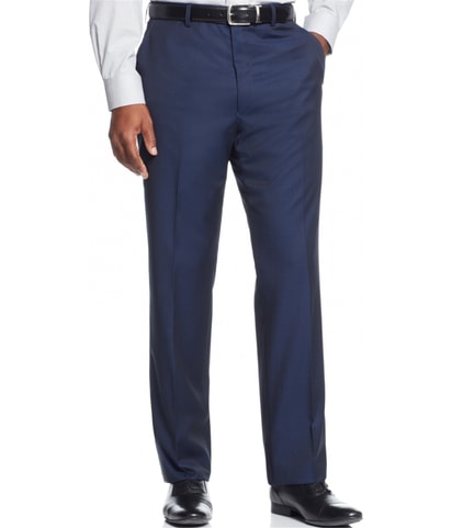Wool Straight Leg Slacks Dress Pants