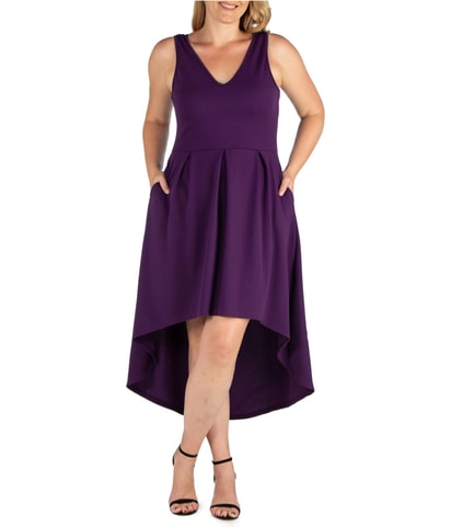 Textured High-Low Dress