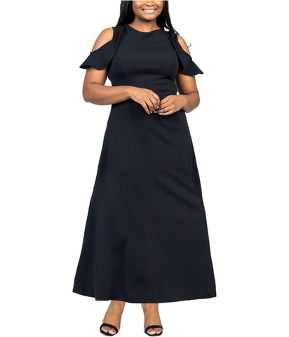 Ruffled Maxi A-line Dress