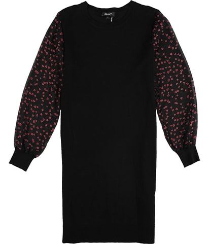 Heart Sleeve Sweater Dress