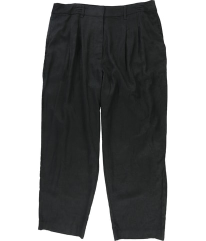 Linen Blend Straight Leg Casual Pants