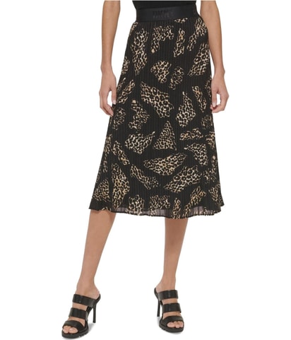 Animal Print Midi Skirt