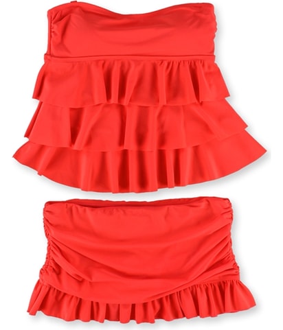 Tiered Ruffle Skirt 2 Piece Bandeau