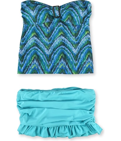 Patterned Skirtini 2 Piece Bandeau