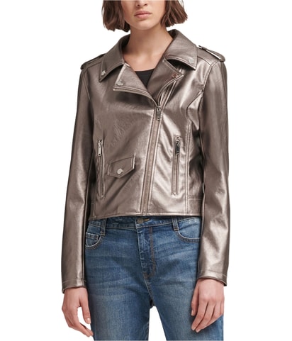 Metallic Motorcycle Jacket