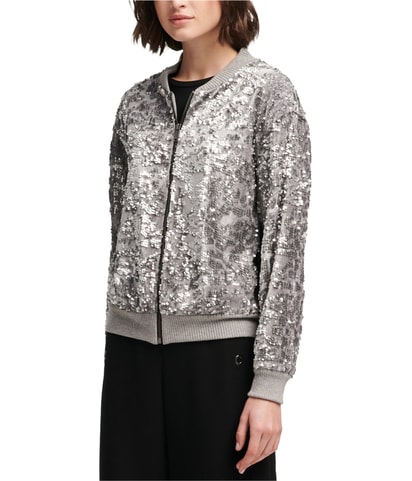 Sequined Bomber Jacket