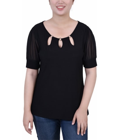 Three-Ring Top Embellished T-Shirt