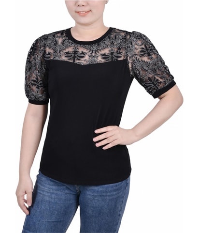 Crepe Knit Blouse