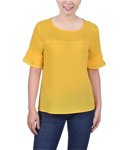 Crepe & Chiffon Shift Blouse