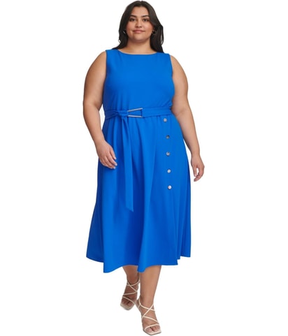 Crepe Midi Dress