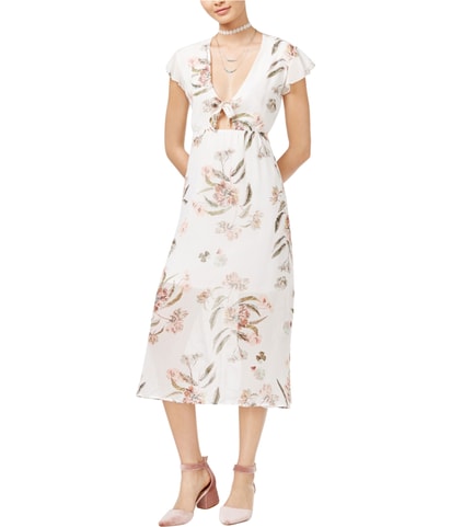 Tie Front A-line Dress