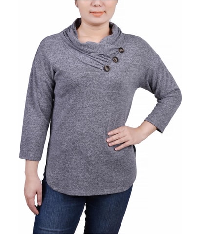 Wrap Neck Pullover Sweater
