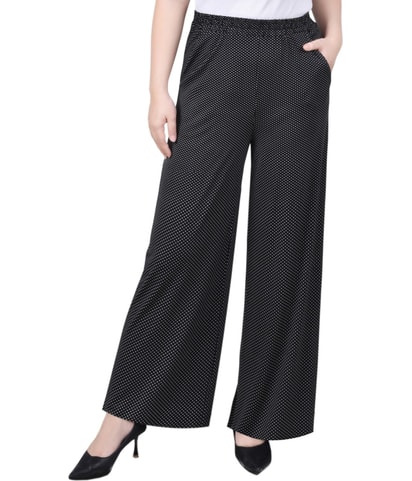 Polka Dot Wide Leg Casual Pants